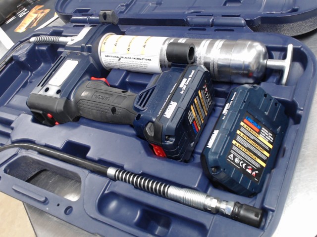 Powerluber graisse gun avec caisse bleu