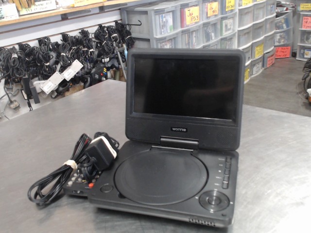 Lecteur dvd portatif+tc+fils