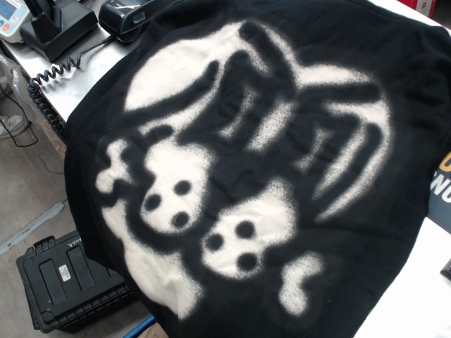 Hoodie xl black bones supreme collab