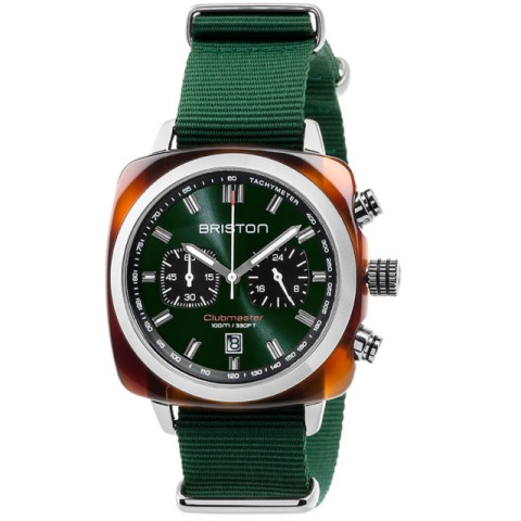 Montre briston clubmaster green +case