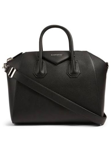 Antigona medium black/silver bag +papers