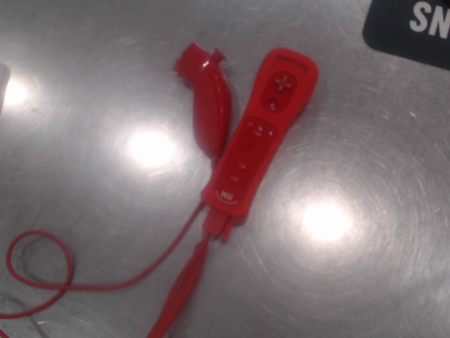 Kit de manettes de wii rouge