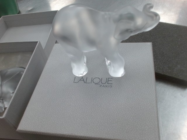 Lalique crystal elephant