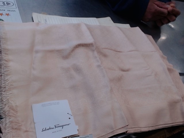 Fringed hem ferragamo scarf