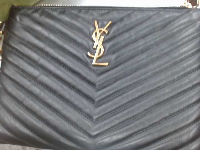 Monogram matelasse pouch