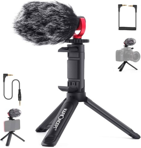 Camera recording microphne