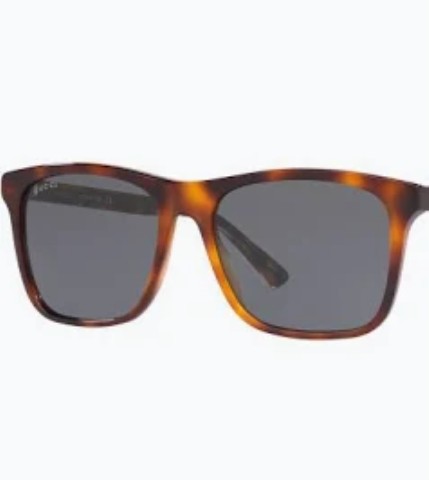 Gucci wide aviator style brown