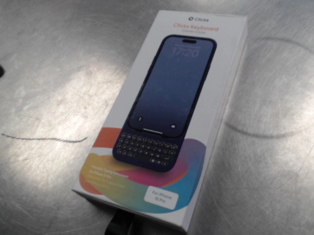 Clicks keyboard pour iphone 15 bleu neuf