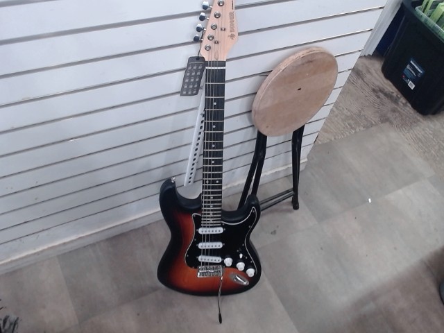 Guitare electrique tobacco sunburst+case