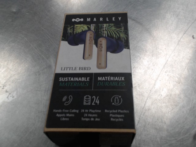 Ecouteurs earbuds little bird bois&bleu