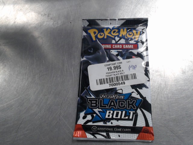 Paquet de carte pokemon black bolt