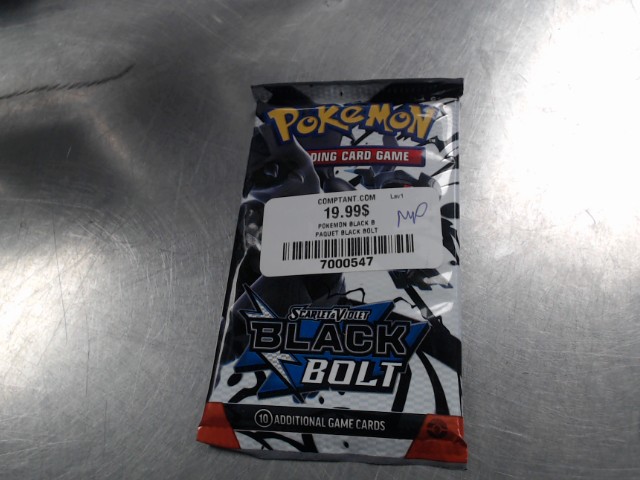 Paquet de carte pokemon black bolt