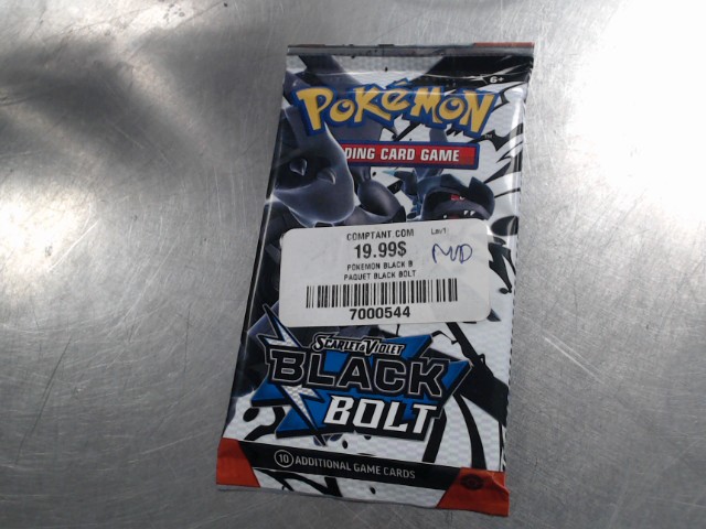 Paquet de carte pokemon black bolt