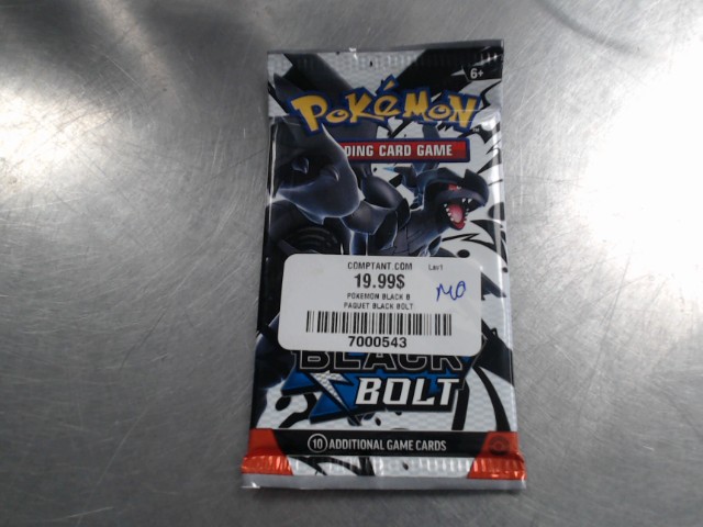 Paquet de carte pokemon black bolt
