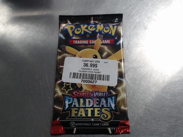 Paquet de carte pokemon paldean fates
