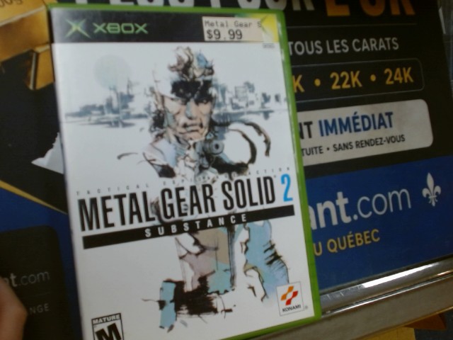 Metal gear solid 2 substance xbox