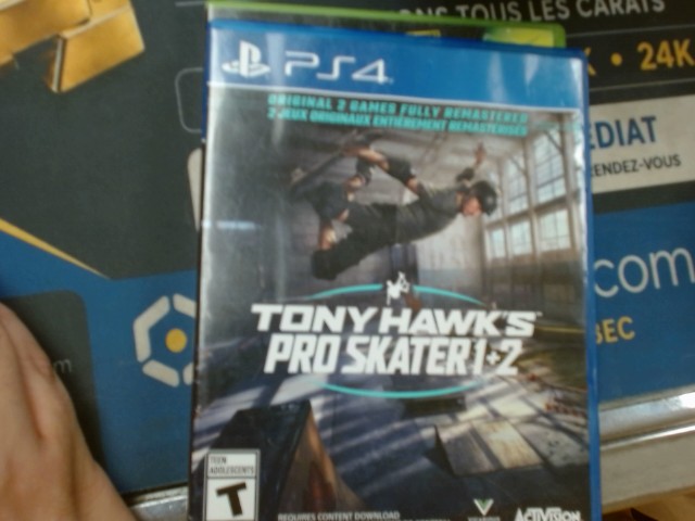 Tony hawks pro skater 1+2 ps4