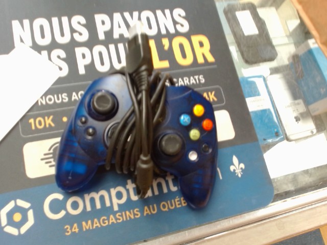 Mannette xbox original bleu