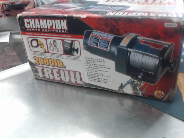 2000lb. winch treuil