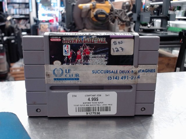 Tecmo super nba bascketball loose price