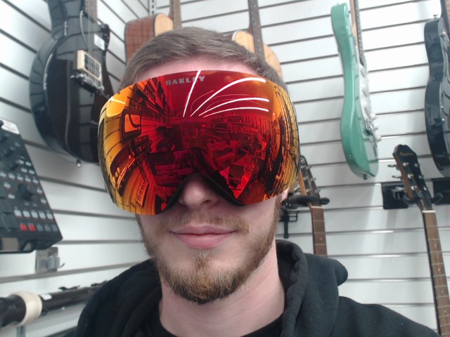 Snow goggle prizm orange red lens