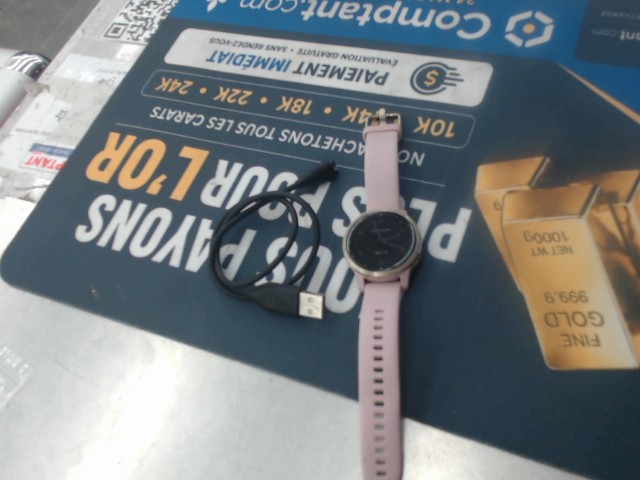 Montre intelligente rose av chargeur