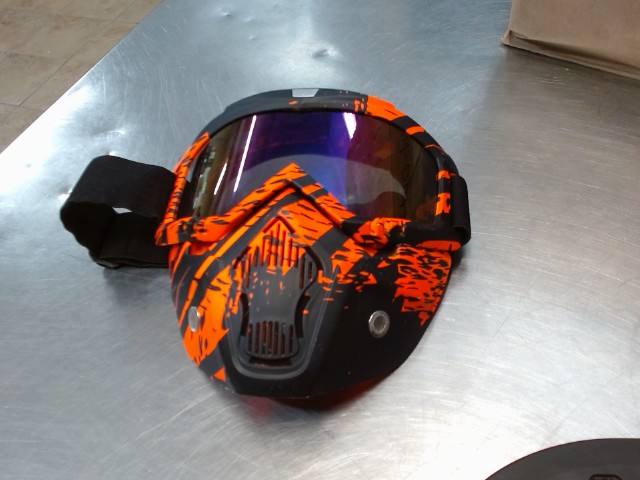 Casque paintball orange