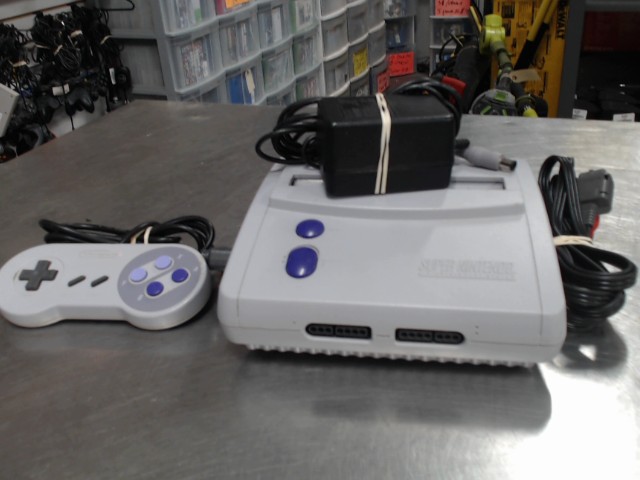 Console super niintendo man+fils
