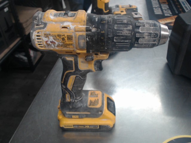 Drill dewalt+batt 2ah