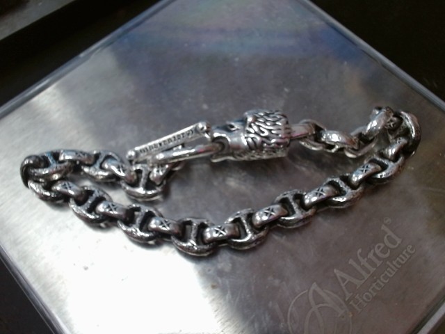 Gaboratory sterling silver link lion hea