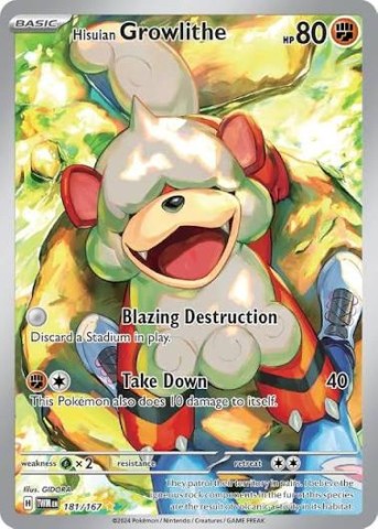 Pokemon hisuian growlithe 181