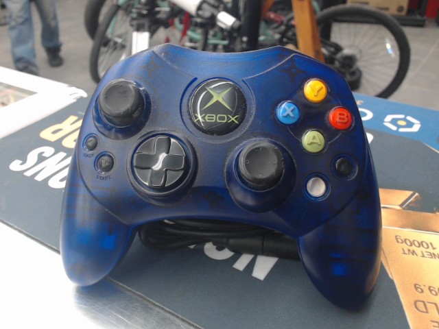 Manette de xbox classic transparent vert