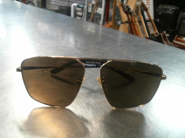 Lunettes de soleils balenciaga gold fram