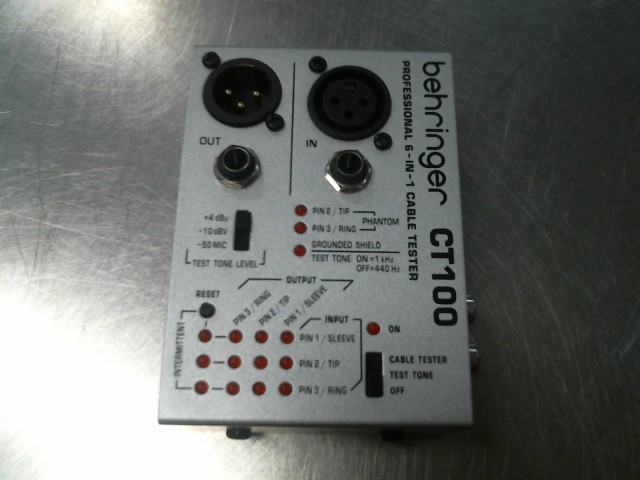 Testeur pour cable audio