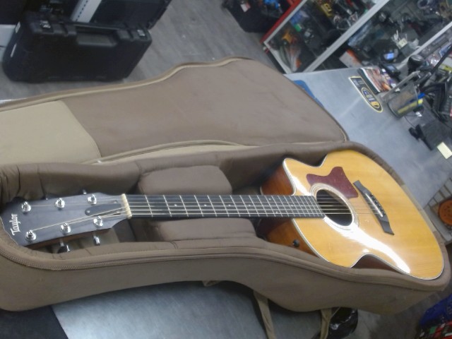 Guitare acoustique case mou brun