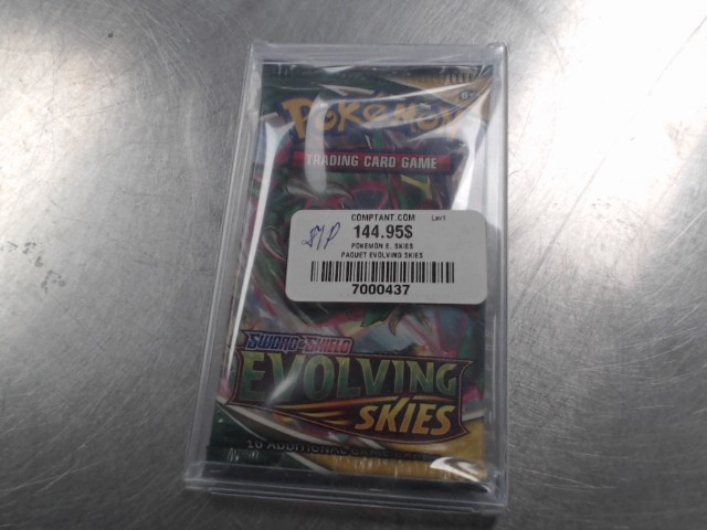 Paquet de carte pokemon evolving skies