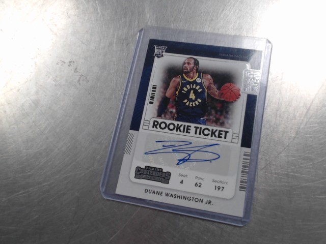 Carte autographe panini duane washington