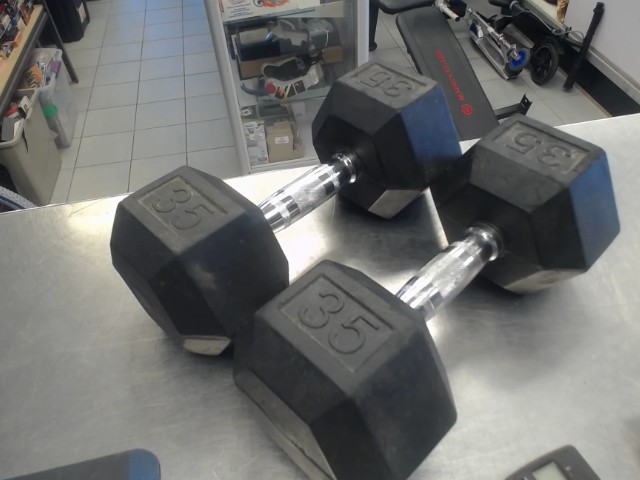 35 lbs dumbells 35lbs set of two