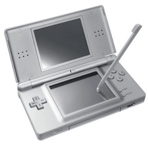 Nintendo ds lite gray w charger and case