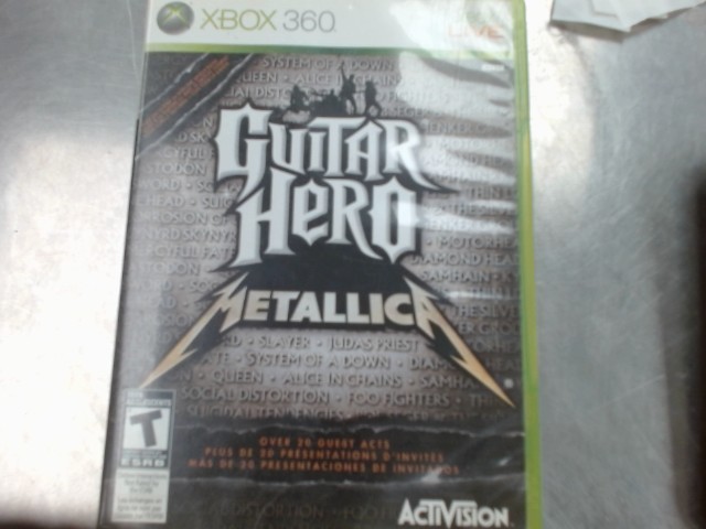 Guitar hero metallica xbox 360