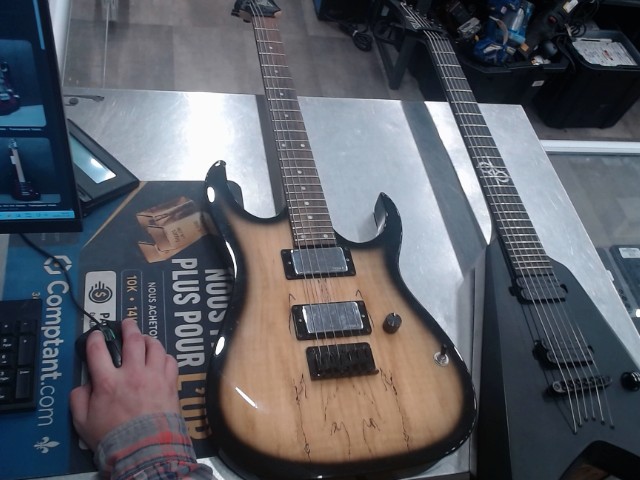Guitare pickup tesla+softcase