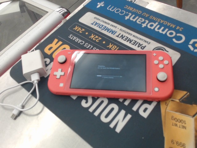 Nintendo switch lite corail av acc case