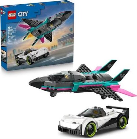 Lego city jet vs car