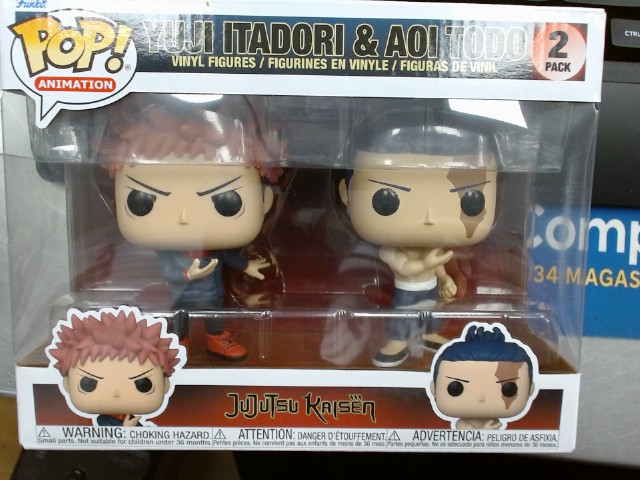 Figurine funko pop yuji & todo 2 pack