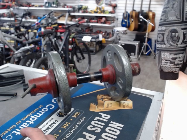 Barre avec 2 disque poid 5lb