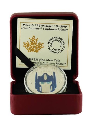 Canada 25$ en argent fin 2019 optimus p.
