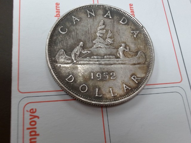 Piece d'argent canada 1952
