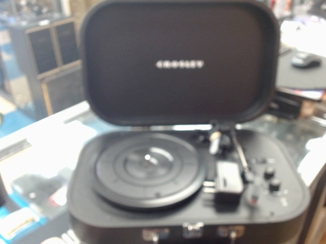 Table tournante portable crosley noire