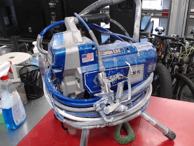 Machine a peinture+hose+gun+ch+batterie