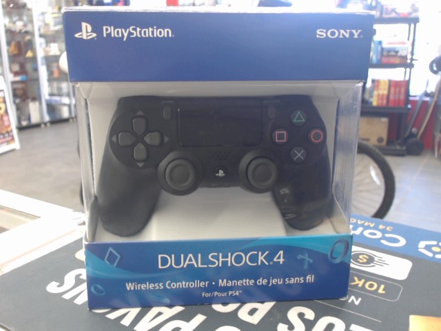 Manette ps4 noir av boite et fil